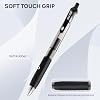 ParKoo Pens Bulk, 100 Pack No Bleed Black Ink Retractable Gel Pens with Soft Grip, Medium Point Smooth 0.7MM, Click Pens for Office School Work
