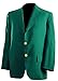Prime-Fashion Mens Casual Coat Blazer Slim Fit Traditional Golf Sportswear Masters Green Cotton Jacket, Large