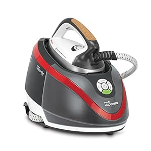 Polti Vaporella Next VN18 30, Dampfbügeleisen mit Boiler, Dampfdruck bis zu 6 Bar, Leistung 2200 W, Eco- und Turbo-Funktion, unbegrenzte Autonomie, Dampfstoß 350 g, Grau und Rot