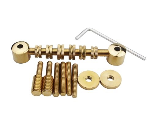 Guyker Stainless Steel Adjustable Roller Guitar Bridge