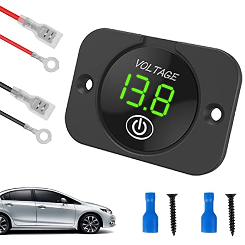 Lochimu 12V LED Auto Voltmeter Digitale Display Voltmeter Waterdichte Auto Voltage Meter Batterij Tester met Licht Touch… - Image 4