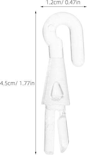 Miniatura 5 de DECHOUS 6 piezas de repuesto de gancho de varilla de giro para obturador, mini persianas verticales de plástico, puntas de gancho de repuesto,