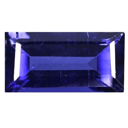 Iolite bleu vif coupe octogonale 8x4mm gemme naturelle de Ceylan non chauffée