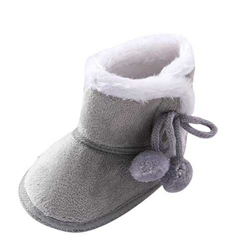 Toddler Clothes Shoes Boys Shoes Infant Toddler Snow Soft Baby Booties Girls Baby Spice Platform Sneakers, Grey, 0-3 Months Infant