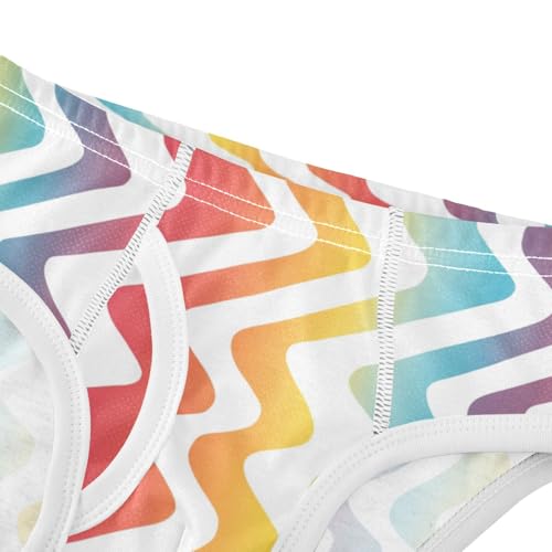 KLL Abstract Rainbow Stripes Baby Boys Comfort Nighttime Underwear Cute Undies4