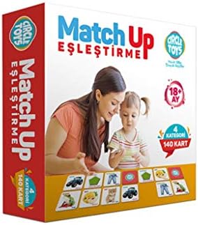 Circle Toys Match Up Eşleştirme Kartları Eğitici Geliştirici Oyun Eşleme Kart - Görsel 1