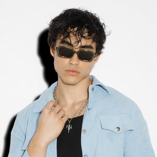 Image of Salty Alpha Lightweight Square Sunglasses For Men stylish | Carry Pouch Included | UV Protection Fashion Goggles for Women Durable | Gift for Man & Woman