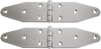 SeaLux Marine Boat Stainless Steel Heavy Duty Strap Hinge 7-1/8"x 1-5/8" 2 Piece