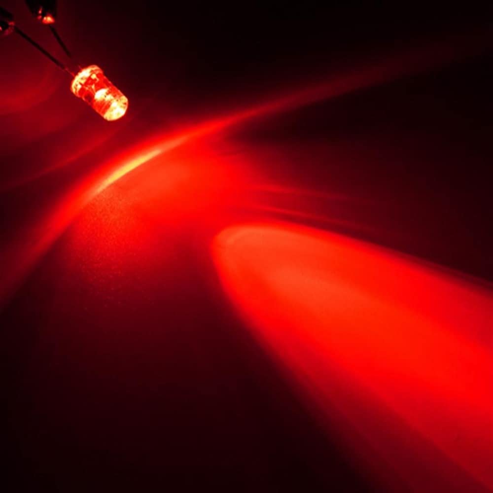 Gambe Corte 16MM UltraBright Rosso/Verde/Blu/Bianco/Giallo Ultra Bright 5mm Diodo LED Rotondo F5 3.0-3.2V (Color : 10pcs Green)