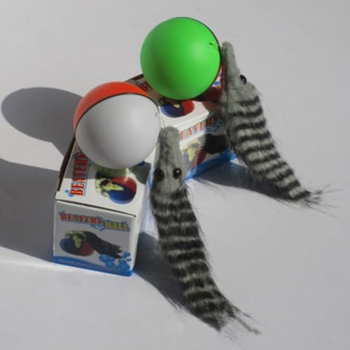 Balones electricos de juguete interactivo para comadreja 2pcs 8