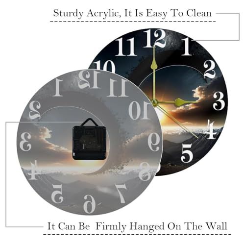 Horloge murale à quartz silencieuse idéale pour une cuisine moderne - 6