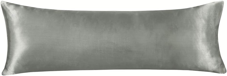 Stain Body Pillowcase Luxury Soft Microfiber Body Pillow Cover with Envelope Closure for Adults Pregnant Women, 4 Colors Available (Grey, 20 X 54'')