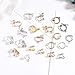 Anpatio 100 Pieces 4 Size Earring Pads Silicone Comfort Earring Cushions fit Clip on Earrings Screw Back Earring Hinge Earring Paddle Back Earrings, Clear