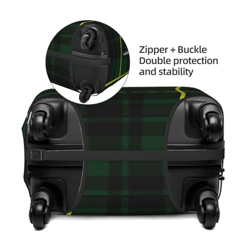 Clan Macarthur Tartan Luggage Cover, Protective Washable Suitcase Cover - Travel Fashion Elastic Suitcase Protector Medium4