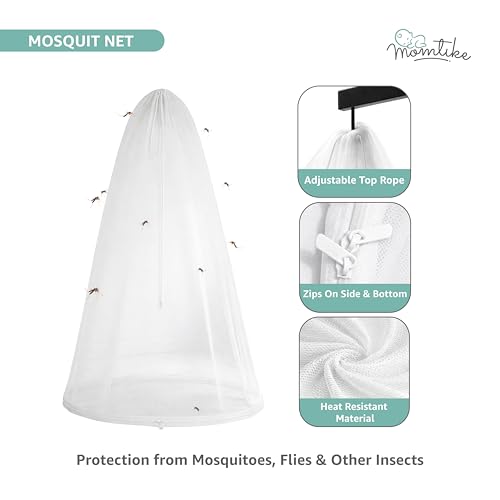 Image of Baby Cradle̞, Foldable Window Hanger with Sliding Lock, Hanger Spring, Mosquito Net & Pad with Insert Pocket, Jhoola, Thottil, Joli, Jokali, Onjal (Aqua)