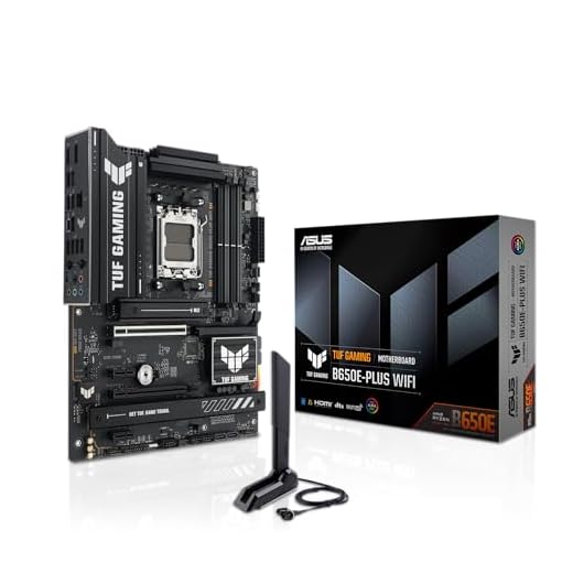 ASUS TUF Gaming B650E-PLUS WiFi AMD B650 ATX Motherboard, 12+2+1 80A DrMOS Power Stages, DDR5, PCIe 5.0 Ready, 3X M.2, Wi-Fi 6E, 2.5Gb LAN, DisplayPort, HDMI™, USB Type-C, BIOS Flashback, Aura Sync