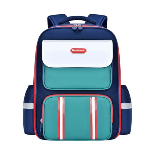 Sac à dos pour ordinateur portable vert de grande capacité avec sangle de poitrine pour étudiant