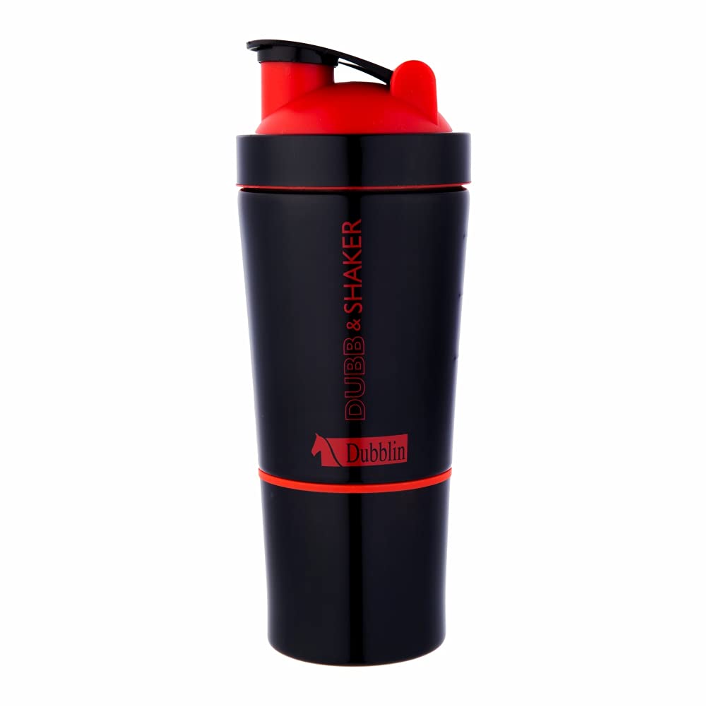 DUBBLIN Dubb & Shaker Gym Shaker Bottle, BPA Free Stainless Steel Sipper Bottle with Protein Shaking Spring Ball, Detachable Glass For Drinking -Capacity -750 ML (B08KSDTS5S) Amazon Price History, Amazon Price Tracker