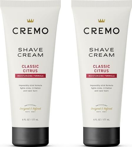 Cremo Shaving Cream Mens, Astonishingly Superior Ultra-Slick Shaving Cream for Men, Fights Nicks, Cuts And Razor Burn, 6 Fl Oz (Pack of 12)