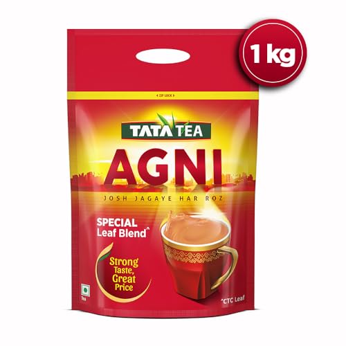 Image of Tata Tea Agni, Special Leaf Blend with Strong Taste, 1Kg Pouch, Assam