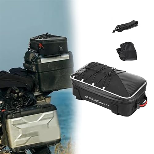 Portabagagli per bauletto. Materiale: Tubo in acciaio di precisione nero con supporti a vite a tenuta stagna, Colore: Nero, Fissaggio nascosto e stabile sui quattro punti di fissaggio (saldati in prese filettate di tubi in acciaio)