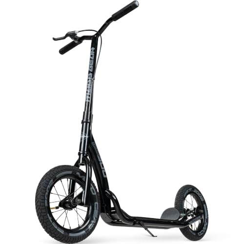 Large Kick Scooter for Adults, Teens & Kids 8-12 with Kickstand – 12' Air-Filled Tires, Wide Deck,...