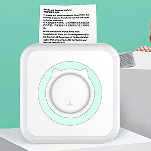 MERIGLARE Impressora Fotográfica portátil Inteligente, Mini Bluetooth Impressora Térmica Recibo Impr
