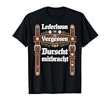 Oktoberfest Lederhose Kostüm Tee für Männer Frauen