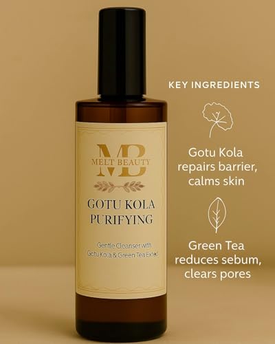 Image of Melt Beauty Gotu Kola Gentle Face Cleanser - Green Tea & Natural Extracts, Acne Control Face Wash for Sensitive Skin, SLS-Free, 100ml