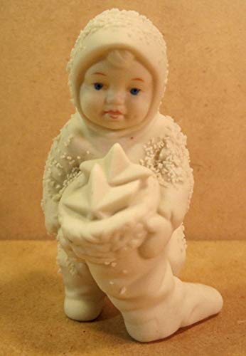 1988 Snowbabies 7977-4 - Snowbaby Holding Stocking - "Are All These Mine?" - Department 56