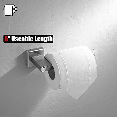 Jqk Toilet Paper Holder, 5 Inch 304 Stainless Steel Tissue Paper Dispenser, Brushed Nickel Wall Mount, Tph200-Bn #TOP3