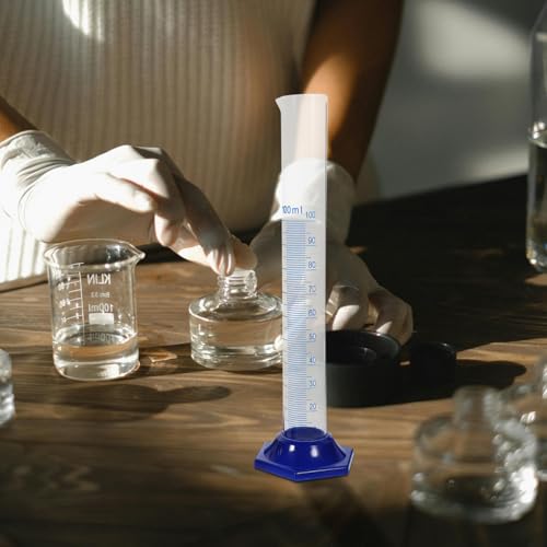 Probetas graduadas de plástico con cepillo de limpieza para laboratorios 5
