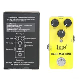 【Multiple Effects】This guitar effect pedal combines wah, distortion, overdrive, delay, reverb, and compressor functions, offering a wide range of sound effects for players. 【Compact and Portable】With a small size and lightweight design, this pedal is...