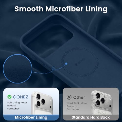 Coque magnétique pour iPhone 17 Pro résistant aux rayures avec protection d'objectif