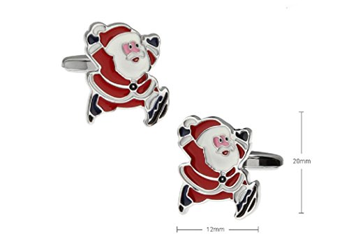 MRCUFF Santa Claus Christmas Presentation Gift Box Pair Cufflinks & Polishing Cloth2