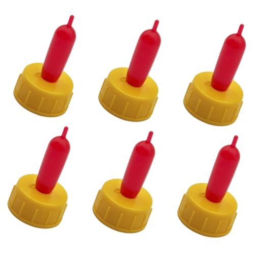 GAROZATION 6Pcs Goat Feeding Nipples for Lambs Durable Livestock Feeding Bottle Nipples Ideal for Young Livestock Milk Bottles Sheep Feeder Nipples for Easy Feeding