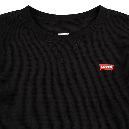 Levi's Boys' Long Sleeve Waffle Knit and Flannel 2-Pack Shirt3