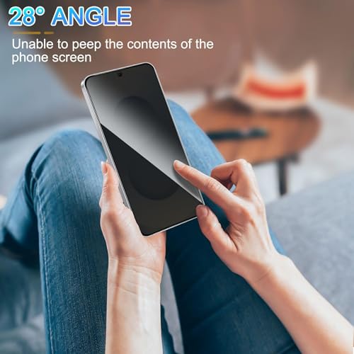 Image of Casecandy - [Pack 2 Privacy Tempered Glass Screen Protector for Samsung S24 Plus /Samsung S25 Plus | Privacy Tempered Glass Guard Samsung S24+ /S25+ - HD /Fingerprint Working