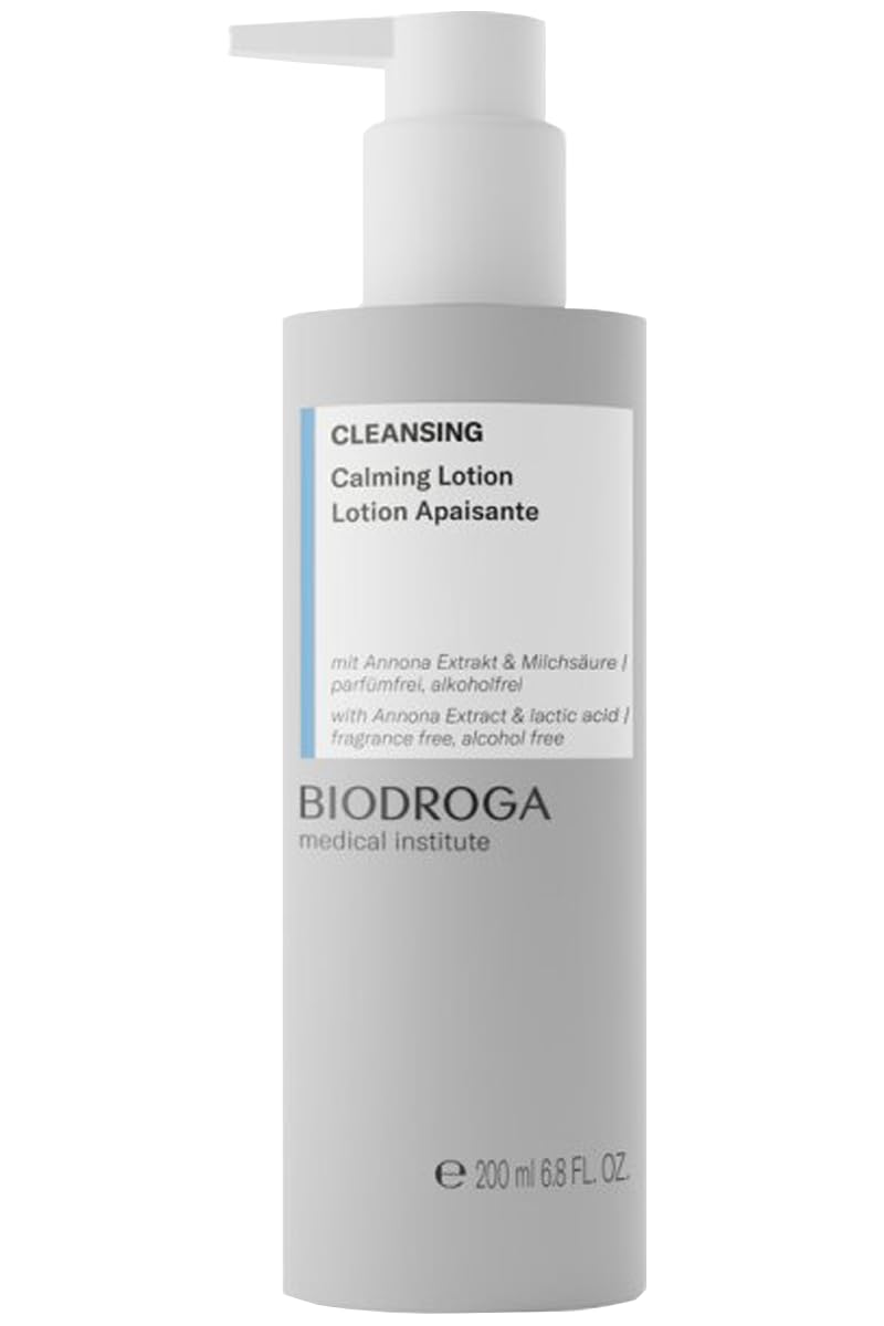 BiodrogaMedical Institute Cleansing Calming Lotion 200 ml - Gentle Cleansing Lotion with Antioxidants - Sensitive, Soothing, pH Neutral, Hypoallergenic, Moisturising, Paraben-Free, Fragrance-Free