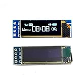 Xiuxin 2pcs I2C OLED Display Module 0.91 Inch I2C SSD1306 OLED DC 3.3V~5V Display Module 12832 Blue I2C OLED Screen Driver for Arduino