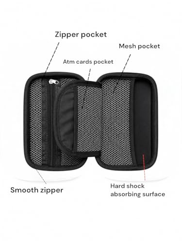 Image of IRONFIX TechMate Gadget Organizer Case | Travel Electronics Accessories Bag for Charger, Cables, Power Bank, Earphones & Hard Drive | Portable Waterproof Hard Pouch