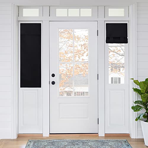 RYB HOME Side Door Curtains 2 Panels Set, Thermal Insulated Blackout Small Window Covering Durable...