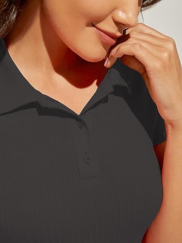 Image of Sugathari Women's & Girl's Black Short Sleeve Top for Women, Tops, T-Shirts for Girls (TOP 44 Black 2XL)