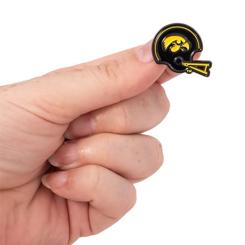 Image of Desert Cactus University of Iowa Lapel Pin IOWA Hawkeyes Made of Metal for Formal Wear, Bag and Hat Jewelry, and Tie Tack (Pin E)