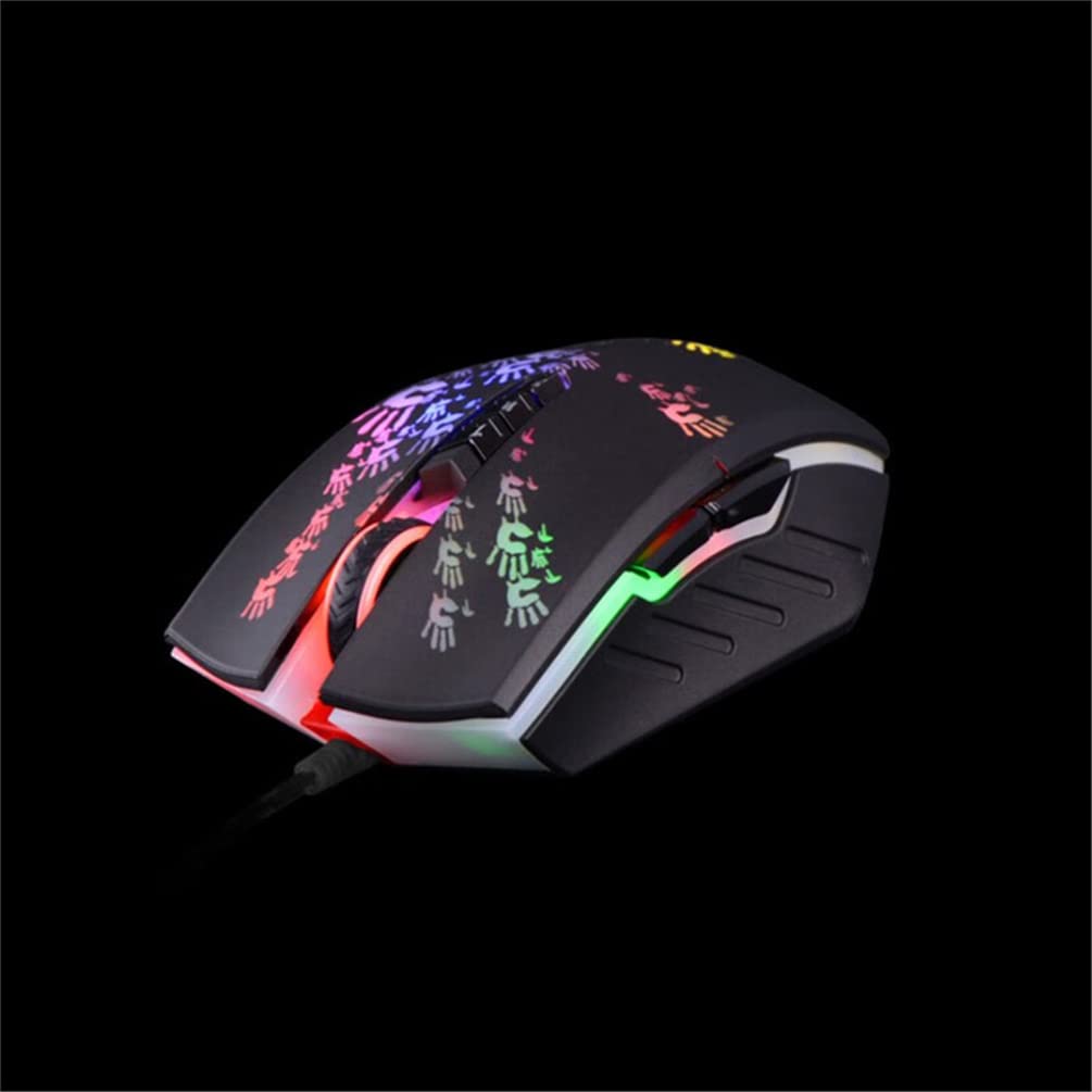 Bloody A60 - Ratón óptico con cable, para diestros, 8 botones, 4000 DPI, 6666 FPS