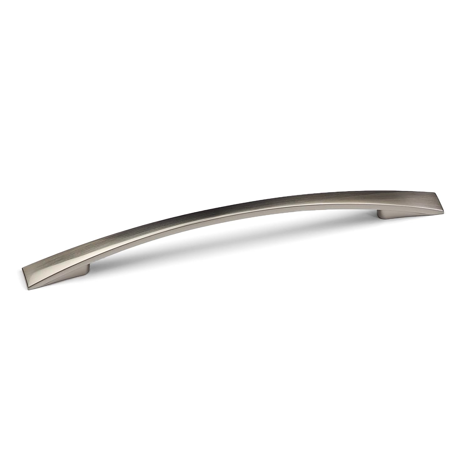 Brushed Nickel Kitchen Door Handle 160mm Centres Silver Grey Bow Bar Drawer Cabinet Cupboard Wardrobe Replacement Pull