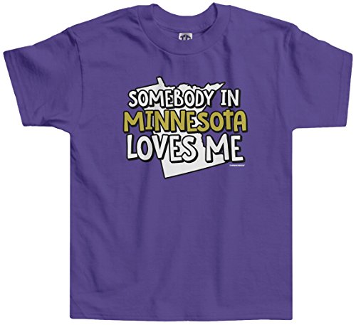 Threadrock Little Girls' Somebody in Minnesota Loves Me Toddler T-Shirt