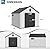 Amopatio Outdoor Storage Shed,8x10 Resin Shed with Floor Included, Outside Sheds Storage Waterproof for Bike, Tools, Garden, Backyard