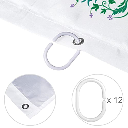 Rideau de douche mandala vert pour créer un espace bien-être - 5