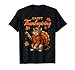 Cute Cat Turkey Happy Thanksgiving Fall Meow Cat Lover T-Shirt